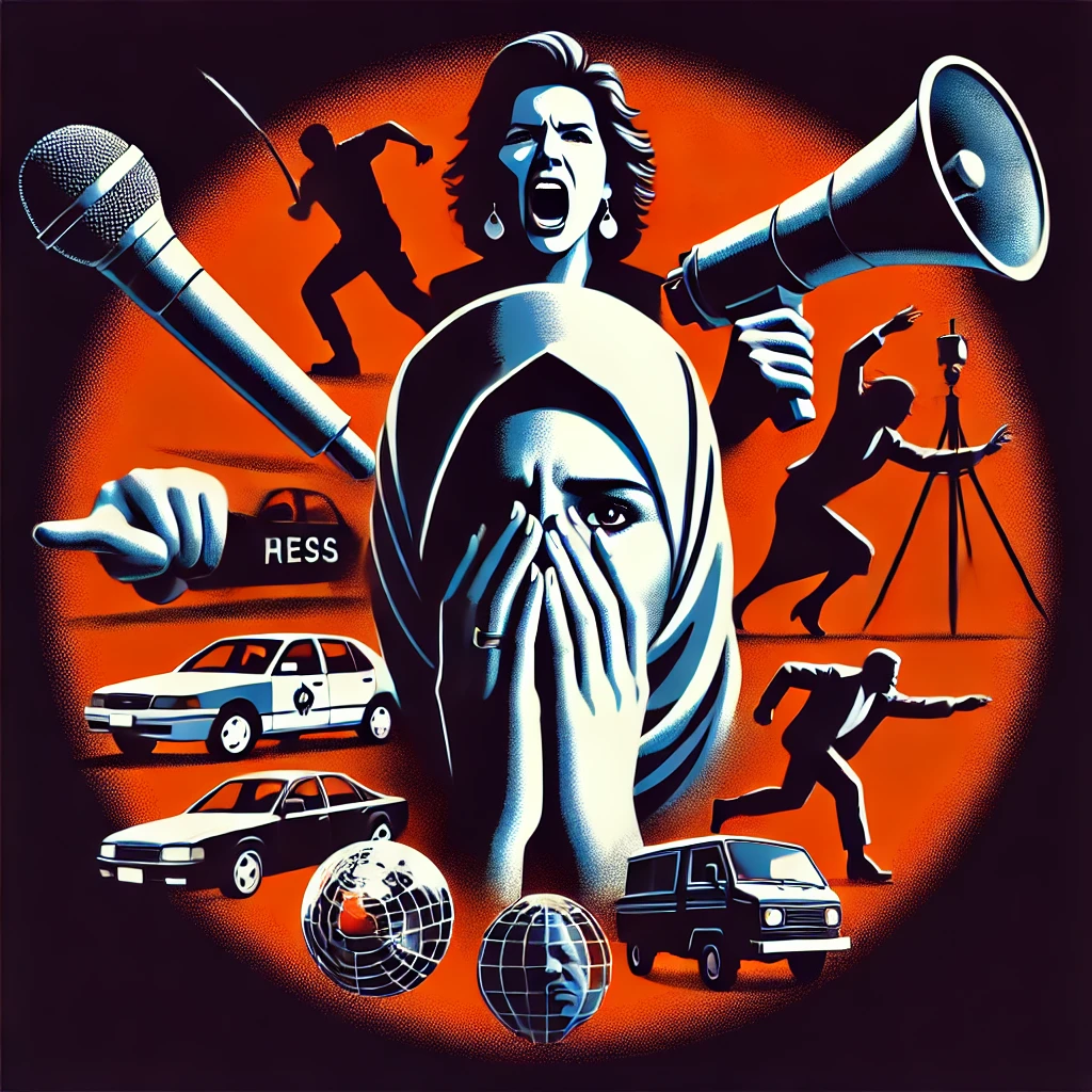 dall·e 2024 09 30 15.27.24 an expressive image highlighting the global threats faced by female journalists including physical and psychological abuse particularly sexual haras dall·e 2024 09 30 15.27.24 an expressive image highlighting the global threats faced by female journalists including physical and psychological abuse particularly sexual haras