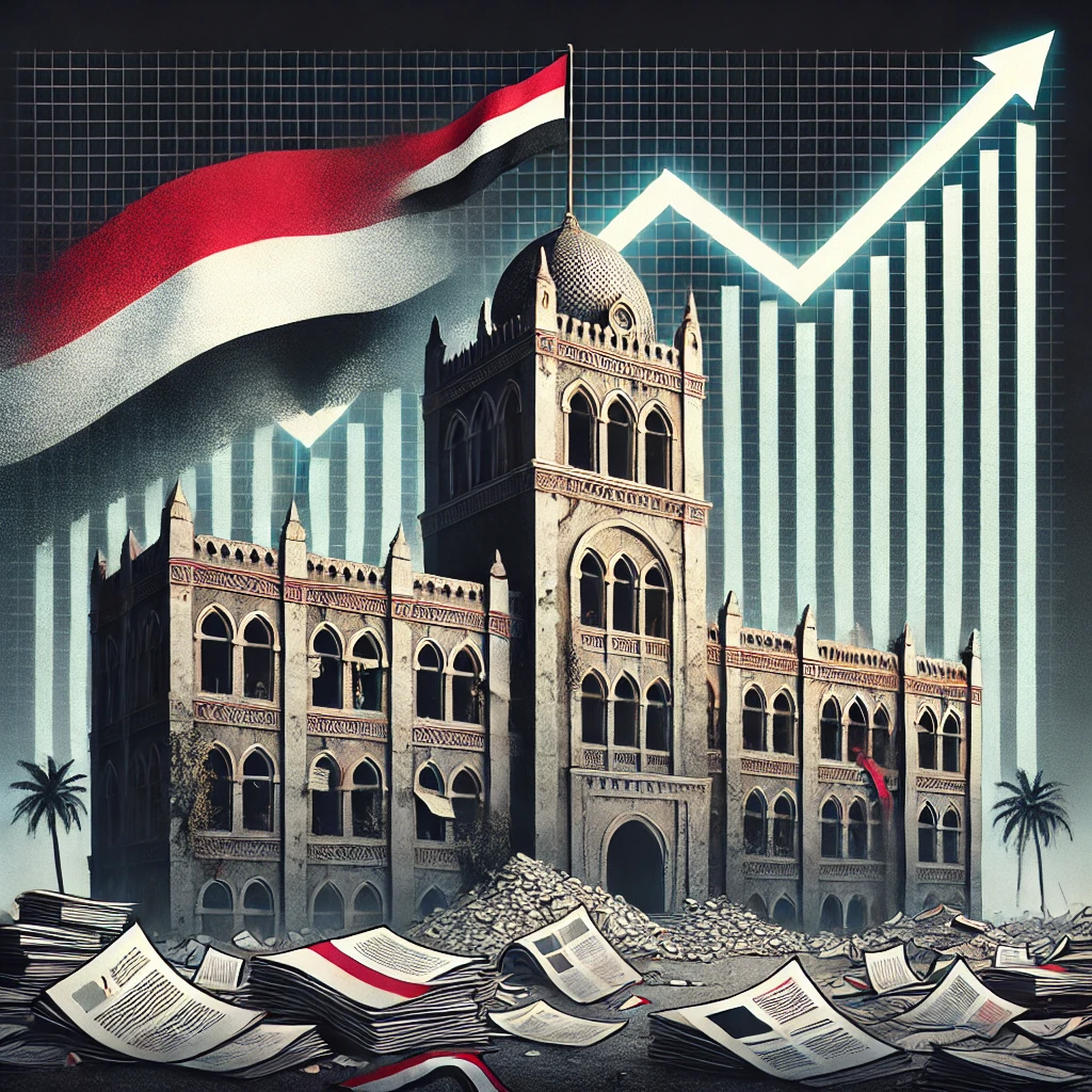 dall·e 2025 03 19 04.14.57 a symbolic illustration representing the decline of scientific research quality in yemen. the image depicts an old, crumbling university building with